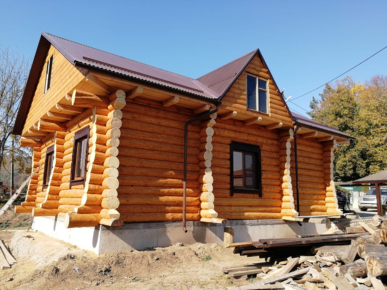 Дерево для строительства деревянной бани